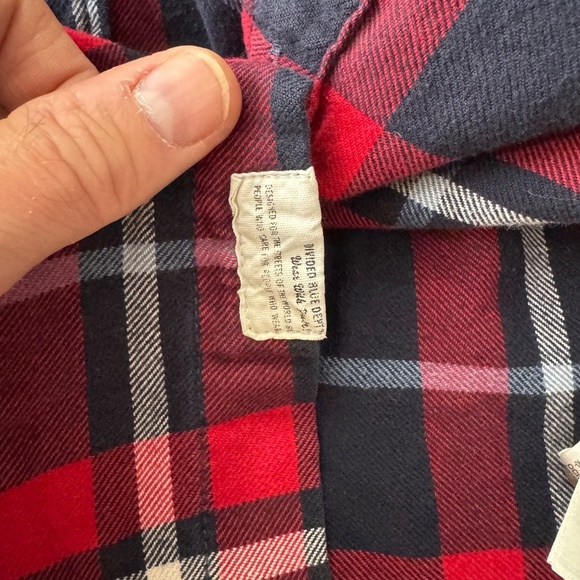 DIVIDED H&M Men's Long Sleeve Plaid Flannel Shirt Button Up Multicolor Small - Picture 7 of 14